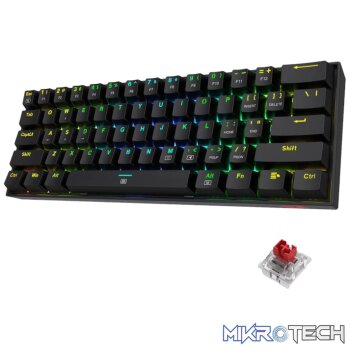 REDRAGON DRAGONBORN Wired Mechanical Keyboard RGB 67Key Design - Black