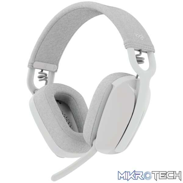 981_001219_7cb1 Logitech Zone Vibe 100 Off White Wireless Bluetooth Headset - Image 1