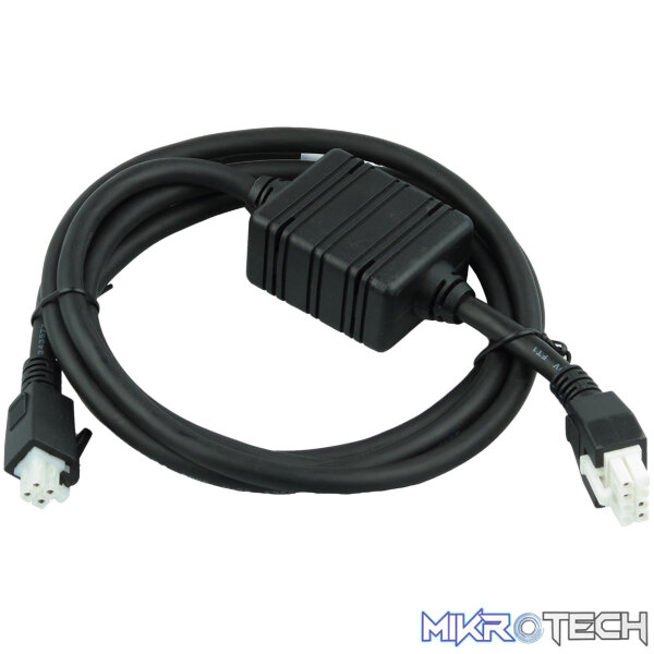CBL_DC_382A1_01_4f9b Zebra DC Power Cable Assembly with 4-slot Cradle - Image 1