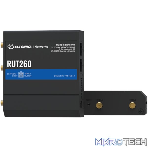 13210 Teltonika Industrial LTE CAT 6 Cellular Router, Up to 50 simultaneous connections - Image 1