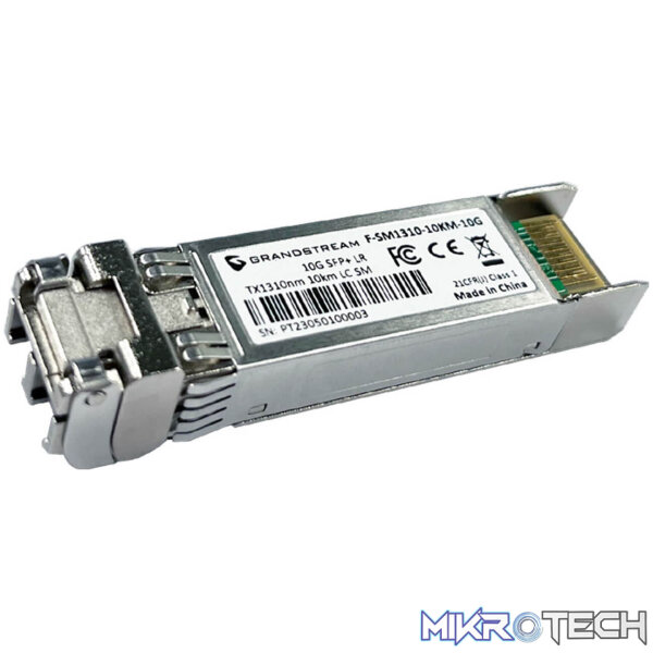 13599 Grandstream GWN - Single-Mode SFP+, 1310nm Wave-Length, 10-km, 10Gbps - Image 1