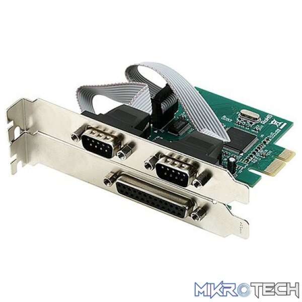 2 X SERIAL 1 X PARALLEL PCI-E 1X LP 2 X SERIAL 1 X PARALLEL PCI-E 1X LP