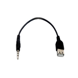 3.5MM STEREO MALE TO USB FEMALE 10CM