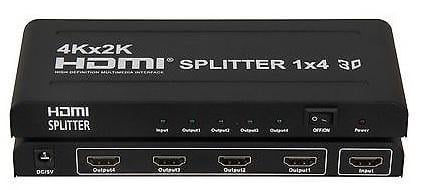4 WAY HDMI SPLITTER 1080P + 3D