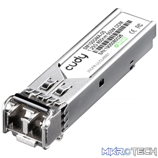 CD-SFP-MM Cudy Multi Mode 1.25G LC SFP 850nm 500m | SM100GMA-05 - Image 1