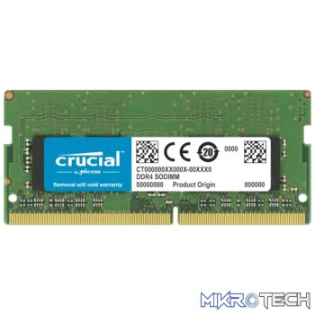 Crucial 32GB 3200MHz DDR4 Dual Rank SODIMM Notebook Memory