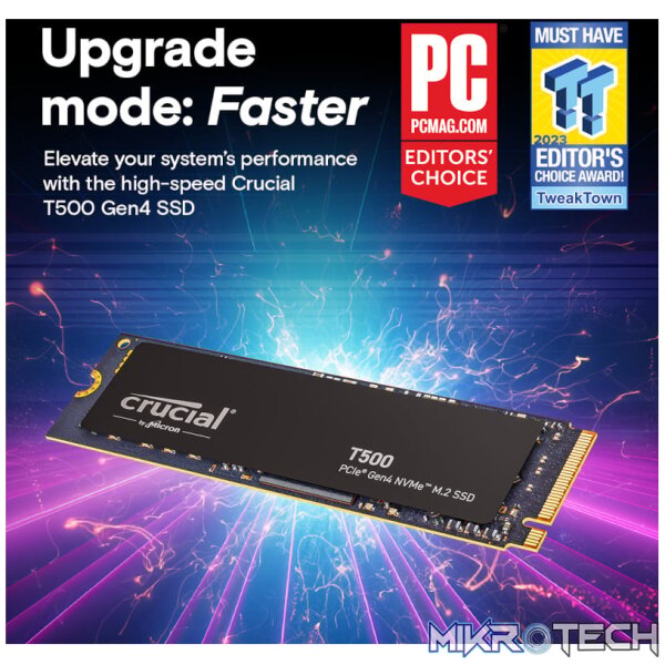 Crucial T500 1TB M.2 NVMe Gen4 NAND SSD - Image 8
