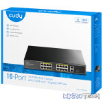 Cudy 16-Port Unmanaged PoE+ Switch - Rack Mount - Image 4