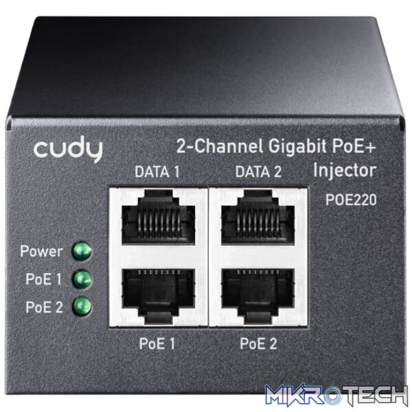 Cudy 2-Channel 30W Gigabit PoE+ Injector - Image 2