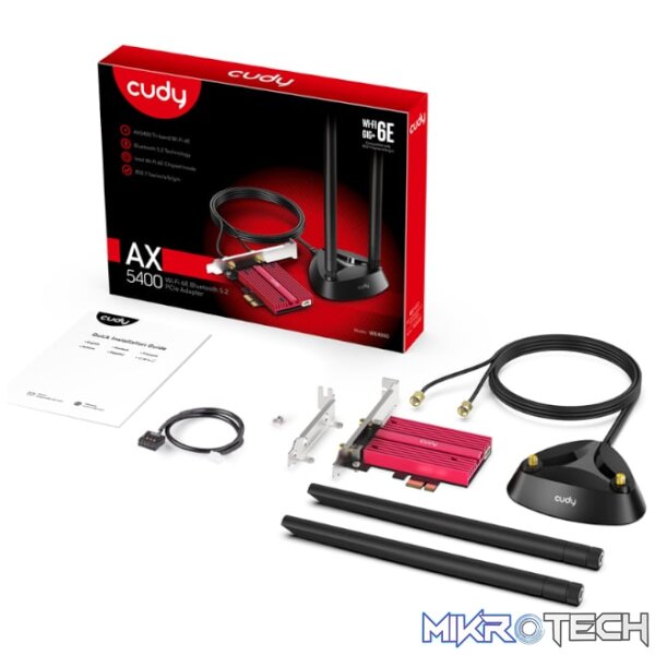 CUDY WRS + BT5.0 5400MBPS PCI-E 5.2 EXT - Image 5