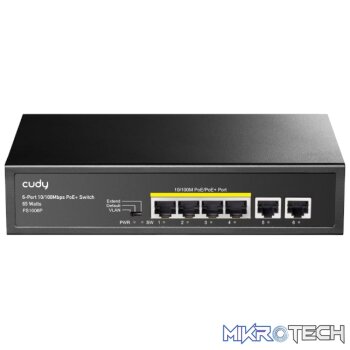 Cudy 6-Port Ethernet Unmanaged Switch - 4 Ports POE
