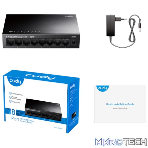 Cudy 8-Port Gigabit Metal Switch - Image 3