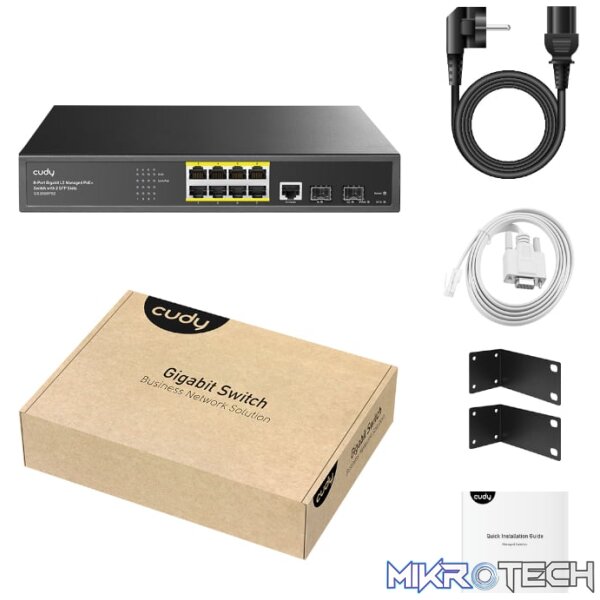 Cudy 8 Port Layer 2 Managed Gigabit PoE Switch - Image 4