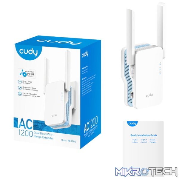 Cudy AC1200 WiFi Range Extender | Wall Plug - Image 4