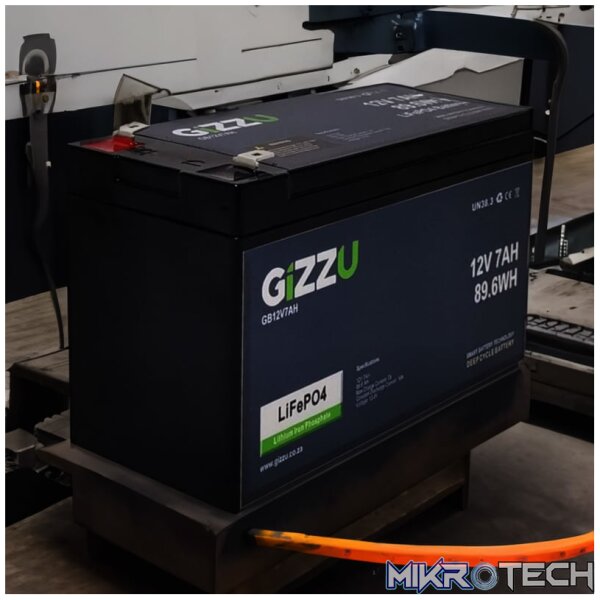 Gizzu 12V 7AH LiFePO4 Replacement Battery - Image 5