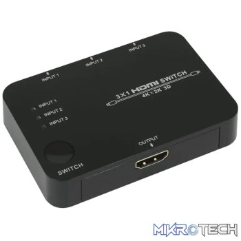 HDCVT SWITCH HDMI 2.0 3-1