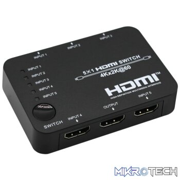 HDCVT SWITCH HDMI 2.0 5-1