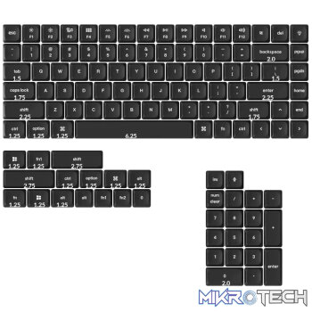 Keychron Double Shot PBT LSA Full Keycap Set - Black