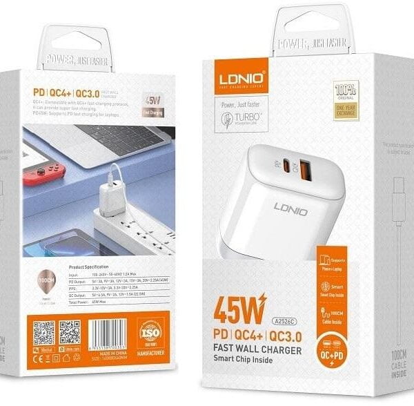 LDNIO A2502C PD FAST CHARGER