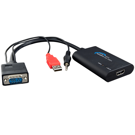 MALE VGA TO FEMALE HDMI MALE USB + AUDIO