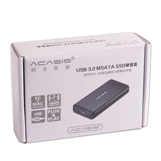 MSATA TO USB 3.0 SSD ENCLOSURE ADAPTER