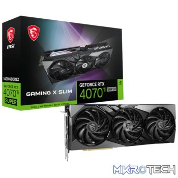 MSI Nvidia GeForce RTX 4070Ti Super Gaming X Slim 16GB Graphics Card
