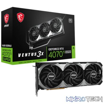 MSI Nvidia GeForce RTX 4070Ti Super Ventus 3x OC 16GB Graphics Card