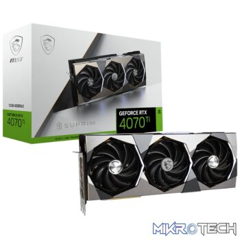 MSI Nvidia GeForce RTX 4070Ti Suprim 12G GDDR6X 256-BIT Graphics Ca