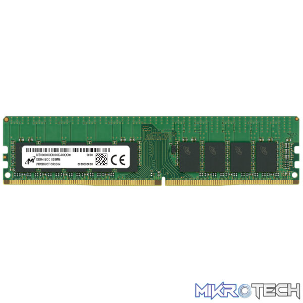 Micron MTA9ASF2G72AZ-3G2R 16GB 3200Mhz DDR4 ECC UDIMM Memory Micron MTA9ASF2G72AZ-3G2R 16GB 3200Mhz DDR4 ECC UDIMM Memory