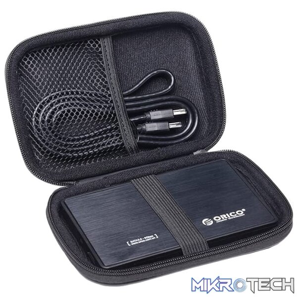 ORICO 2.5" Nylon Portable HDD Protector Case - Blue - Image 3