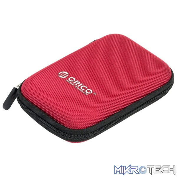 ORICO 2.5" Nylon Portable HDD Protector Case - Red - Image 2