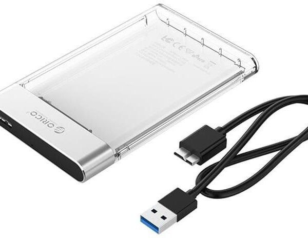 ORICO 2.5 USB3 TRANSPARENT HDD ENCLOSURE