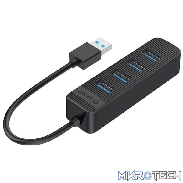 ORICO 4 Port USB Hub | 4x USB3 | Black - Image 2