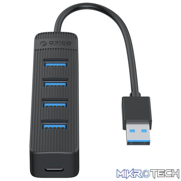 ORICO 4 Port USB Hub | 4x USB3 | Black - Image 3