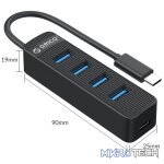 ORICO 4 Port USB Type C Hub 4x USB3.0 - Image 4