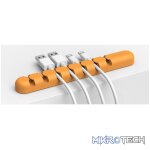 ORICO 7 Slot Desktop Cable Management Clip - Orange - Image 2