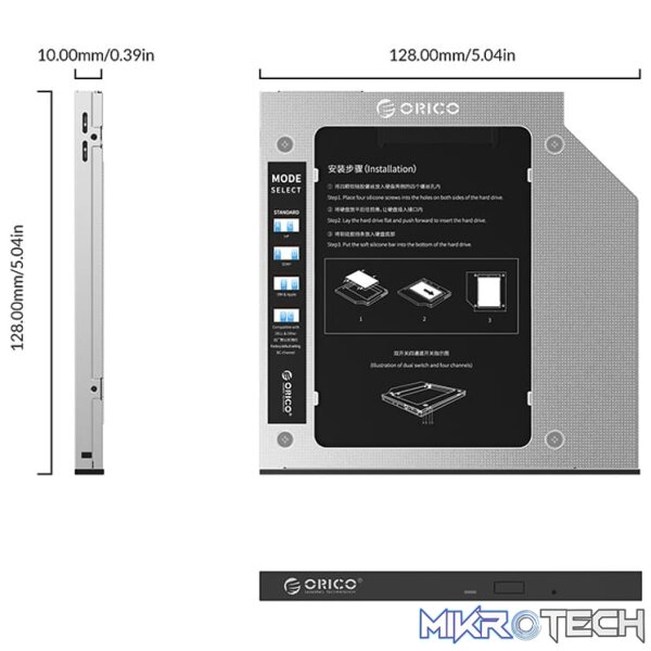 ORICO ADAPT OPTICAL TO 2.5 7/9.5MM SV - Image 4