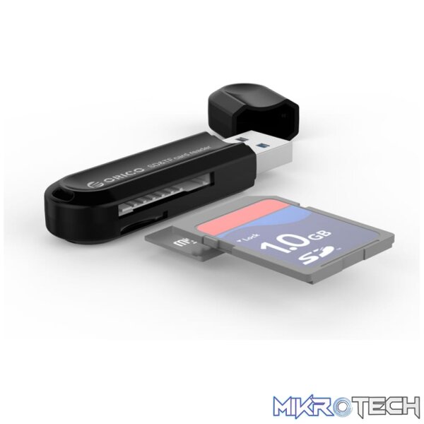 ORICO USB3.0 TF/SD Card Reader - Black - Image 2