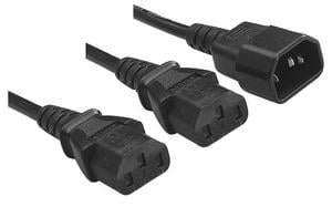 POWER CABLE-MALE TO 2 X FEMALE 1.8M