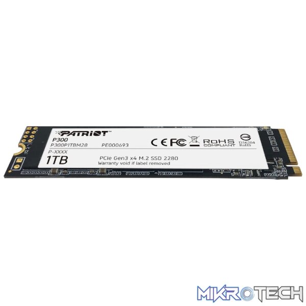 Patriot P300 1TB M.2 PCIe NVMe SSD - Image 3