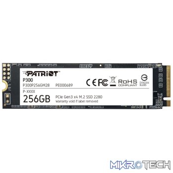 Patriot P300 256GB M.2 PCIe NVMe SSD