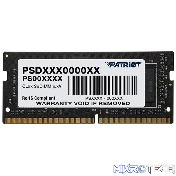 Patriot Signature Line 16GB DDR4 2666MHz Single Rank SODIMM Notebook Memory Patriot Signature Line 16GB DDR4 2666MHz Single Rank SODIMM Notebook Memory