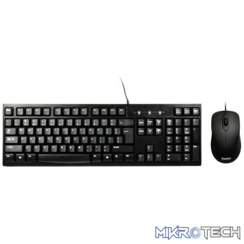 Port Design COMBO Wired Mouse + Keyboard - Black