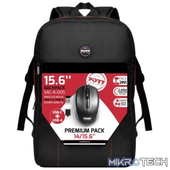Port Designs PREMIUM BP PACK 14/15.6" Combo