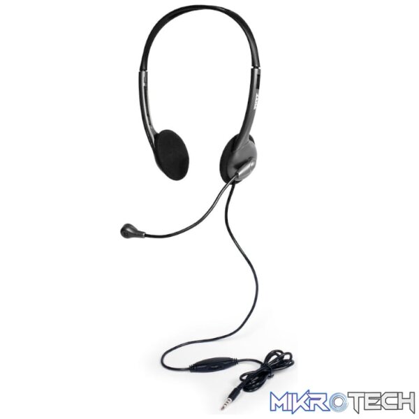 PORT STEREO 3.5MM HEADSET WITH MIC BK - Image 3