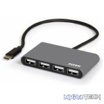 PORT HUB TYPEC 4XUSB2.0 BK - Image 2