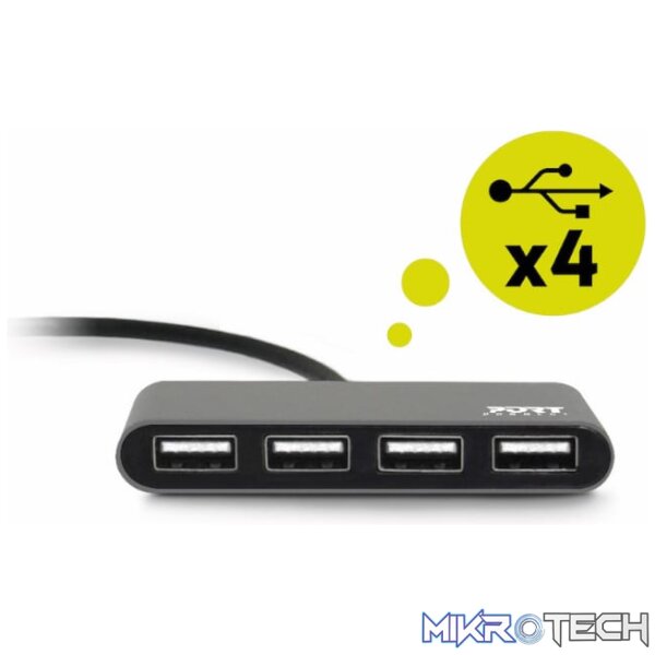 PORT HUB TYPEC 4XUSB2.0 BK - Image 3