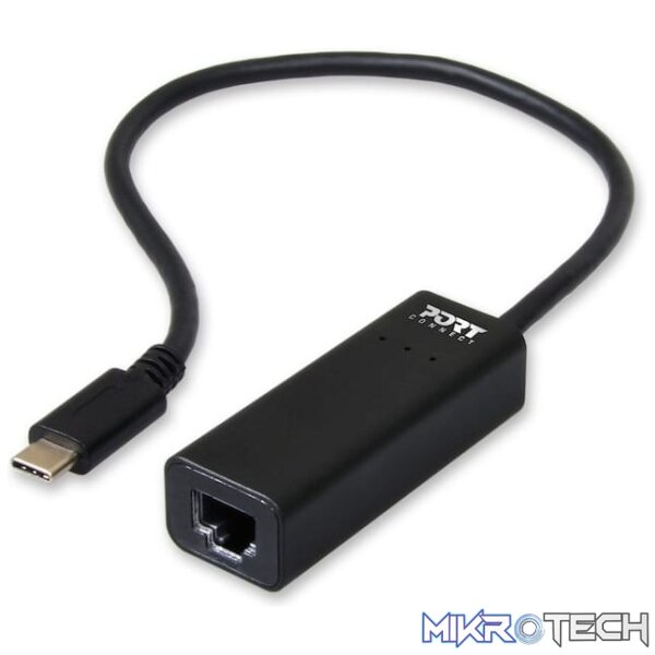 PORT ADAPT TYPEC RJ45 30CM BK - Image 2