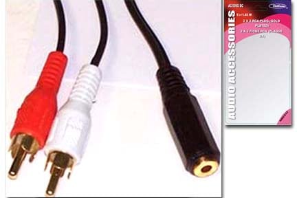 RCA TO FEMALE STEREO 1.8M
