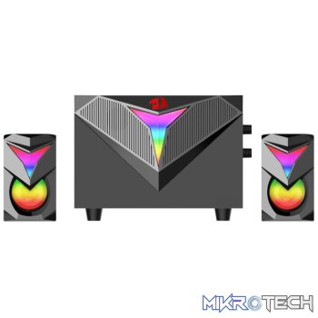 REDRAGON 2.1 Satellite Speaker TOCCATA RGB 11W Gaming Speaker - Black